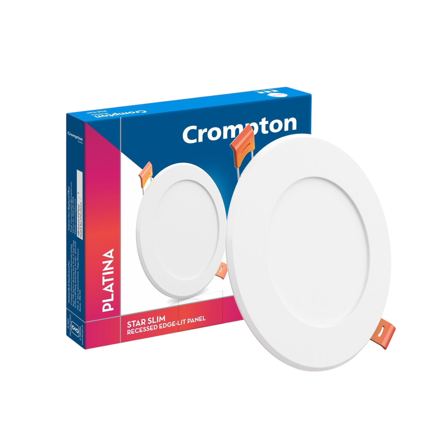 Crompton LED Star Slim Recess Panel Round